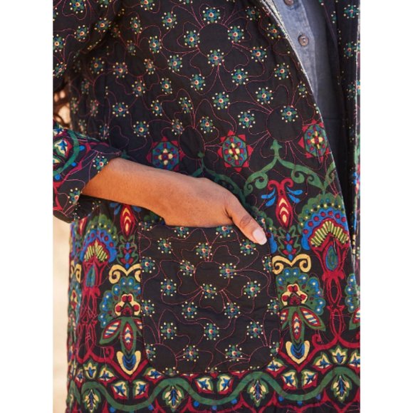 April Cornell Sasha Quilted Jacket Size XS - Picture 4 of 11